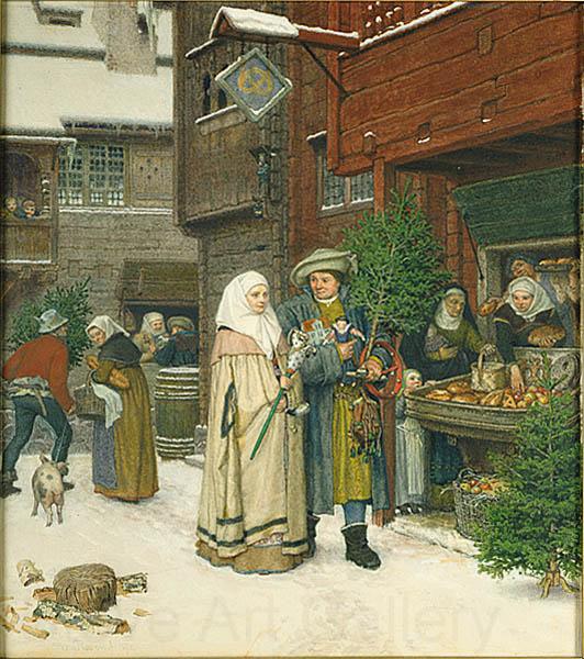 georg von rosen The Christmas Fair France oil painting art